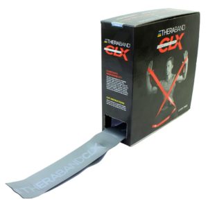 CLX Theraband - Latex Free Consecutive Loops 25 yard Box Super Heavy Advanced (Silver)