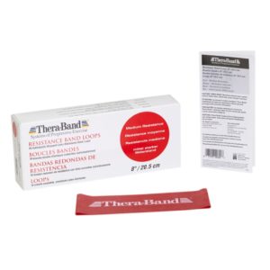 Thera-Band Resistance Loops 8" Medium (red)